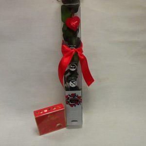 Rosa gigante preservada-dura siempre-con bombones